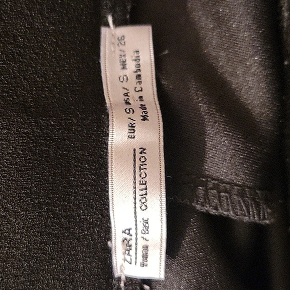 ZARA Basic Collection Woman's Black Off the Shoulder Asymmetric Hem Top, Size: S - Picture 7 of 9